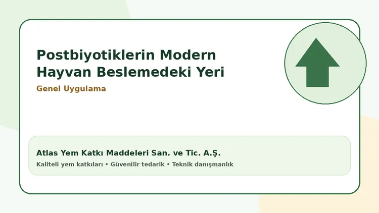 Postbiyotiklerin Modern Hayvan Beslemedeki Yeri